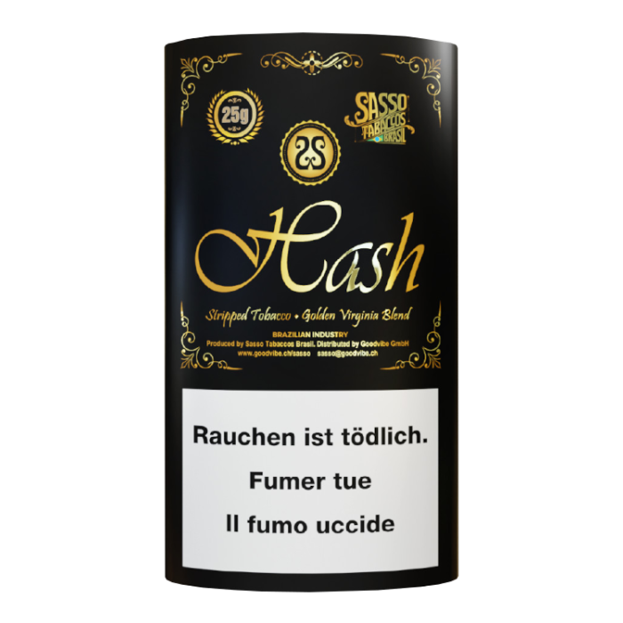 Sasso Tobaccos Brasil Hash Golden Virginia Blend - 25g