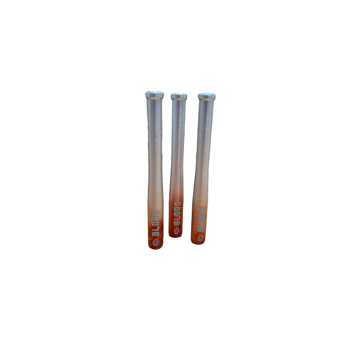 Baselball Röhrchen Blood Rot Silber