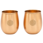 Kupfertrinkbecher Blume des Lebens, 350ml, 2 Stk.