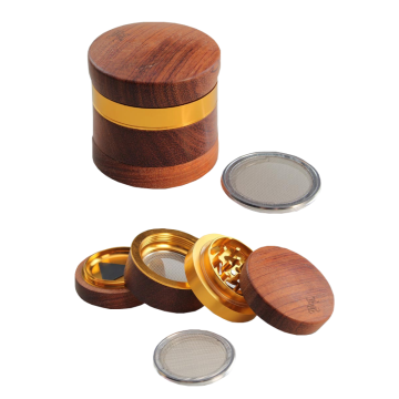 Holz-Alu Grinder, 4-tlg