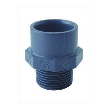 PVC-Anschlussverschraubung 3/4 Zoll AG x 32 / 40 mm