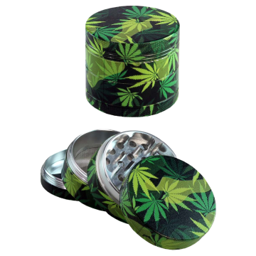 Camouflage Aluminium Grinder, 54mm, 4-tlg