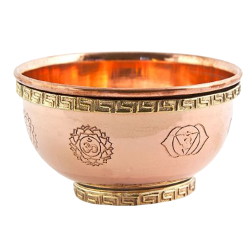 Räucherschale Kupfer Chakras