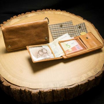 Tabak Portemonnaie Tabba-Classic Klein Braun