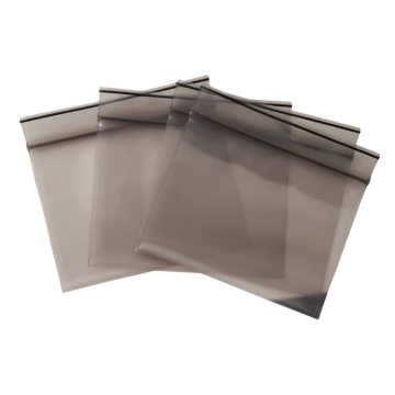 Schnellverschlussbeutel Schwarz-Transparent, 80x60mm