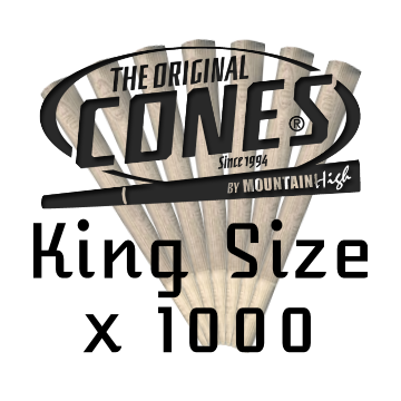 Cones Bio Organic Hemp King Size 109mm, 1000 Stück
