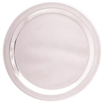 Räucherplatte vertieft ca. 9 cm Edelstahl