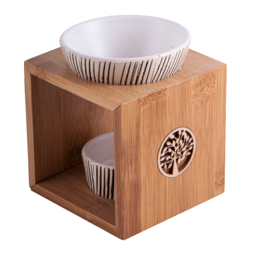 Aromalampe Yggdrasil Bambus-Keramik