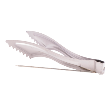 Räucherzange Edelstahl, 16 cm