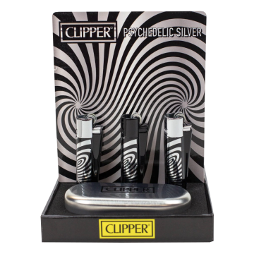 Feuerzeug Psychedelic Silver