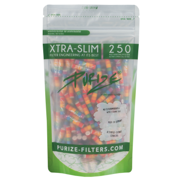 Aktivkohle-Filter Xtra-Slim Rainbow, 6mm, 250 Stück