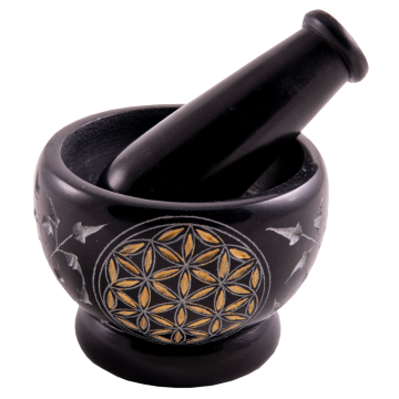 Mörser Blume des Lebens