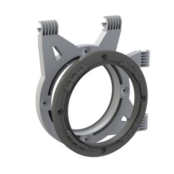 Rohrleitungsflansch für 25mm Stangen