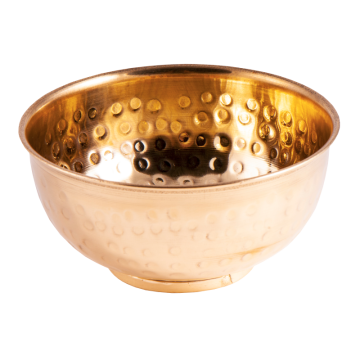 Messingschale gehämmert