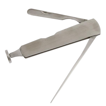 Pfeifenbesteck Chrom Silber