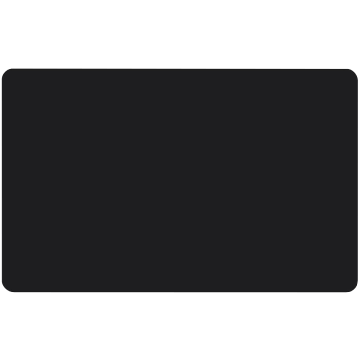 Plastik PVC Blankokarte schwarz matt