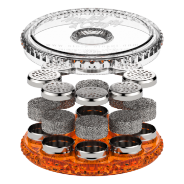 Tropfdosierkapselmagazin mit Füllpads