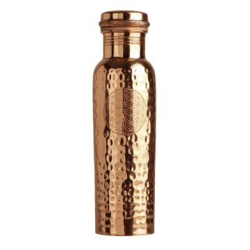 Kupferflasche Blume des Lebens
