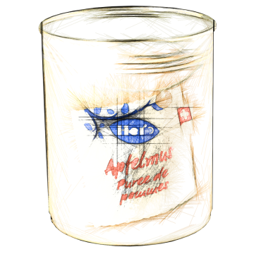 Versteckdose groß 800g Apfelmus