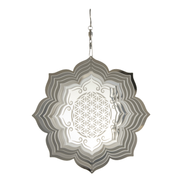 Windspiel Blume des Lebens Im Lotus, Ø15cm