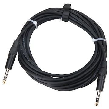 Klinkenkabel Stereo, 5m Länge, 6.3mm