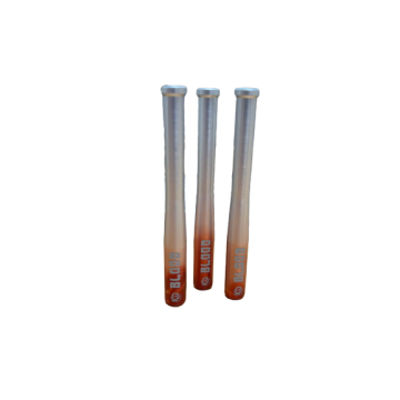 Baselball Röhrchen Blood Rot Silber
