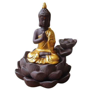 Räucherkegel Halter Buddha