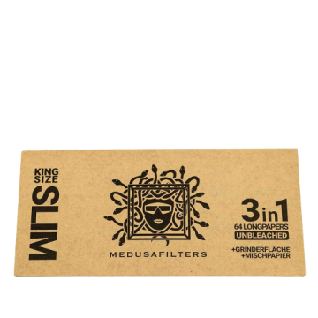 Longpapers 3 in 1, 64 ungebleichte Papers, Tray, Grindfläche