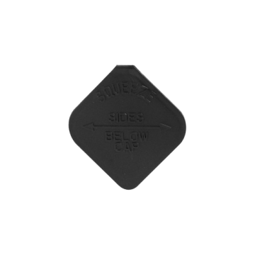 Patentierte quadratische Pop-Top-Dose, schwarz