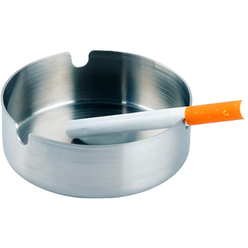 Aschenbecher aus rostfreiem Stahl