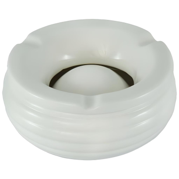 Windascher Keramik-Weiss mit Rillen 14cm