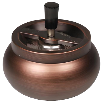 Drehascher Bauchig Matt, 13cm