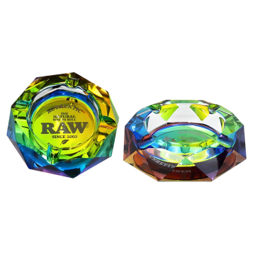 Prismenglas-Aschenbecher Rainbow