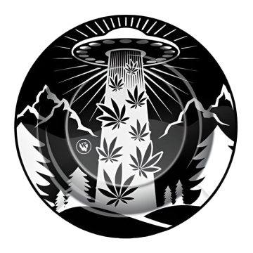 Metall-Aschenbecher 420 ALIENS UFO