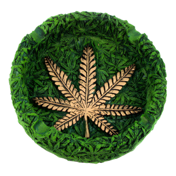 Resin Ashtray Leaf, 13cm