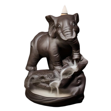 Räucherkegel Halter Elefant