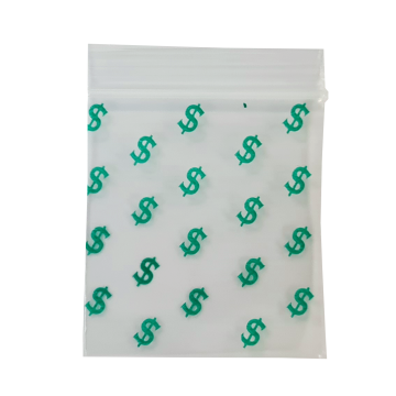 Schnellverschlußbeutel Dollar 35x35mm, 100Stk.