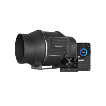 Cloudline PRO T6, leises Inline-Lüftersystem mit Temperatur- und Feuchtigkeitssteuerung, 150 mm