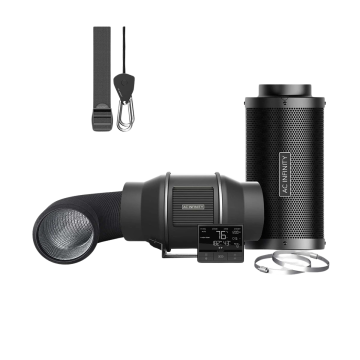 Luftfilter-Set PRO 150 mm, Inline-Ventilator mit Smart Controller und Aktivkohlefilter