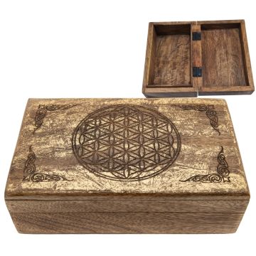 Blume des Lebens Holzbox