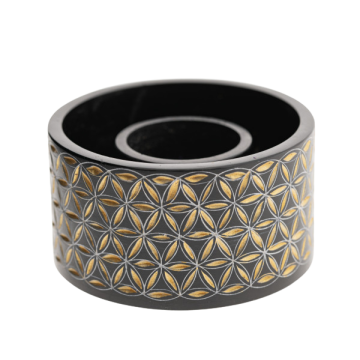 Smudge Bowl Blume des Lebens – Räucherschale klein aus Speckstein