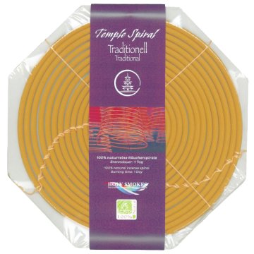 Traditionelle Räucherspirale – naturrein, ohne ätherische Öle, 1 Tag Duft