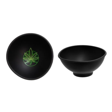 Mischschale aus Silikon Hemp Leaf Design, ø 70x30mm