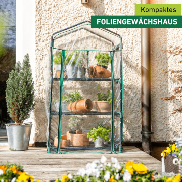 Balkongewächshaus – Kompaktes Foliengewächshaus für Balkon und Terrasse