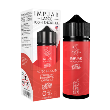 Strawberry Raspberry & Cherry Ice Double Concentrate Shortfill, 100ml