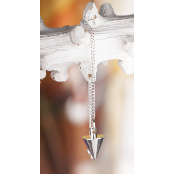 Kegelpendel – Messing, versilbert, 24mm