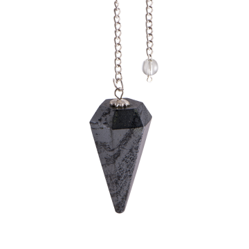 Sechskantpendel – Hämatit, 45mm