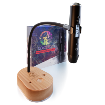 Infrarot-Thermometer mit Standfuß – Schwarz