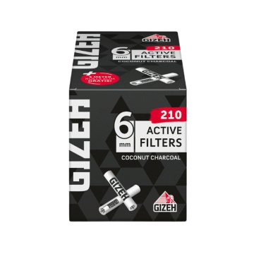 Aktivkohle Filter + Gratis Rolls, 6 mm, 210 Stk.