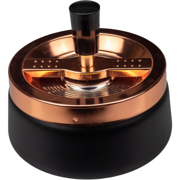 Drehaschenbecher – Black/Rose Gold